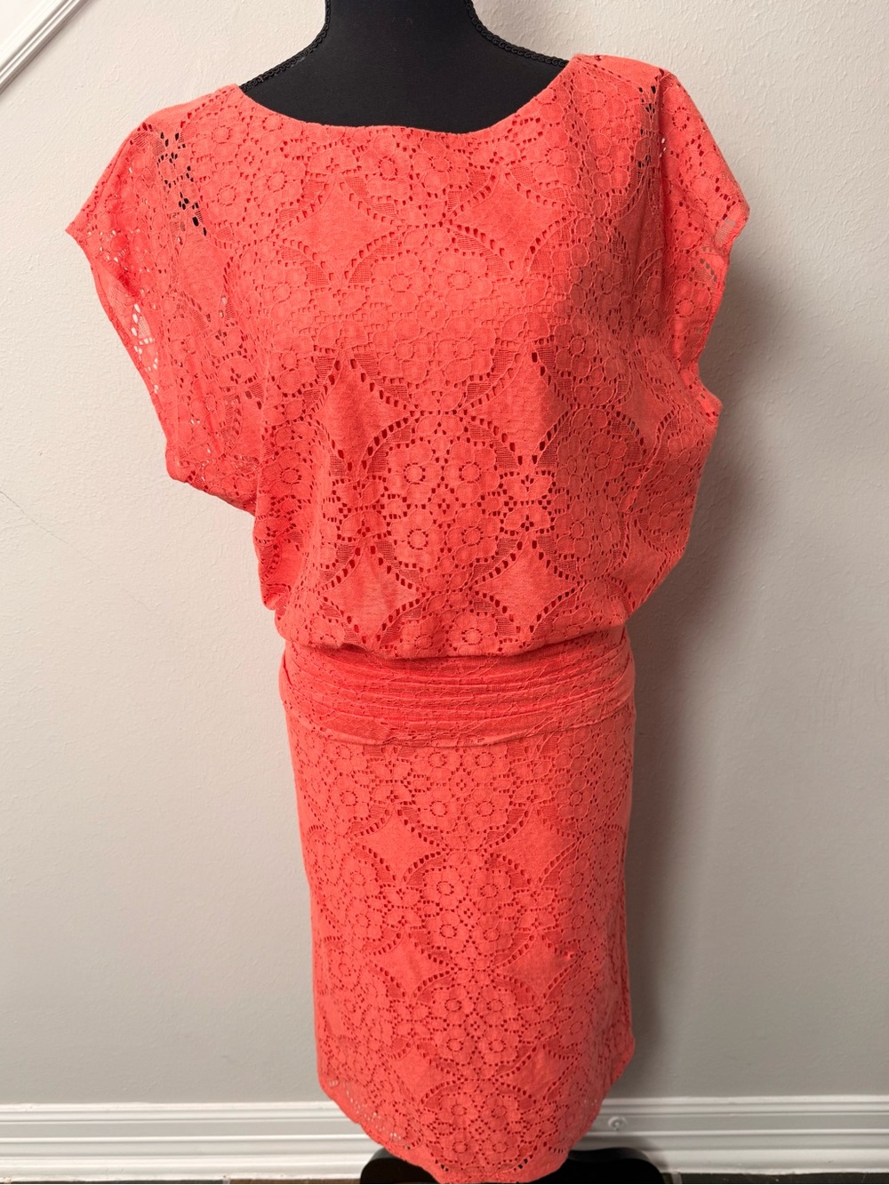 Coral Lace Dress